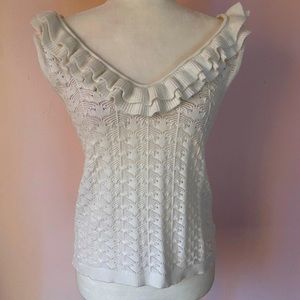 Maje knit top. Size 2 Sm/med. Off white.